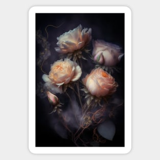 Iridescent pastel roses 10 Sticker